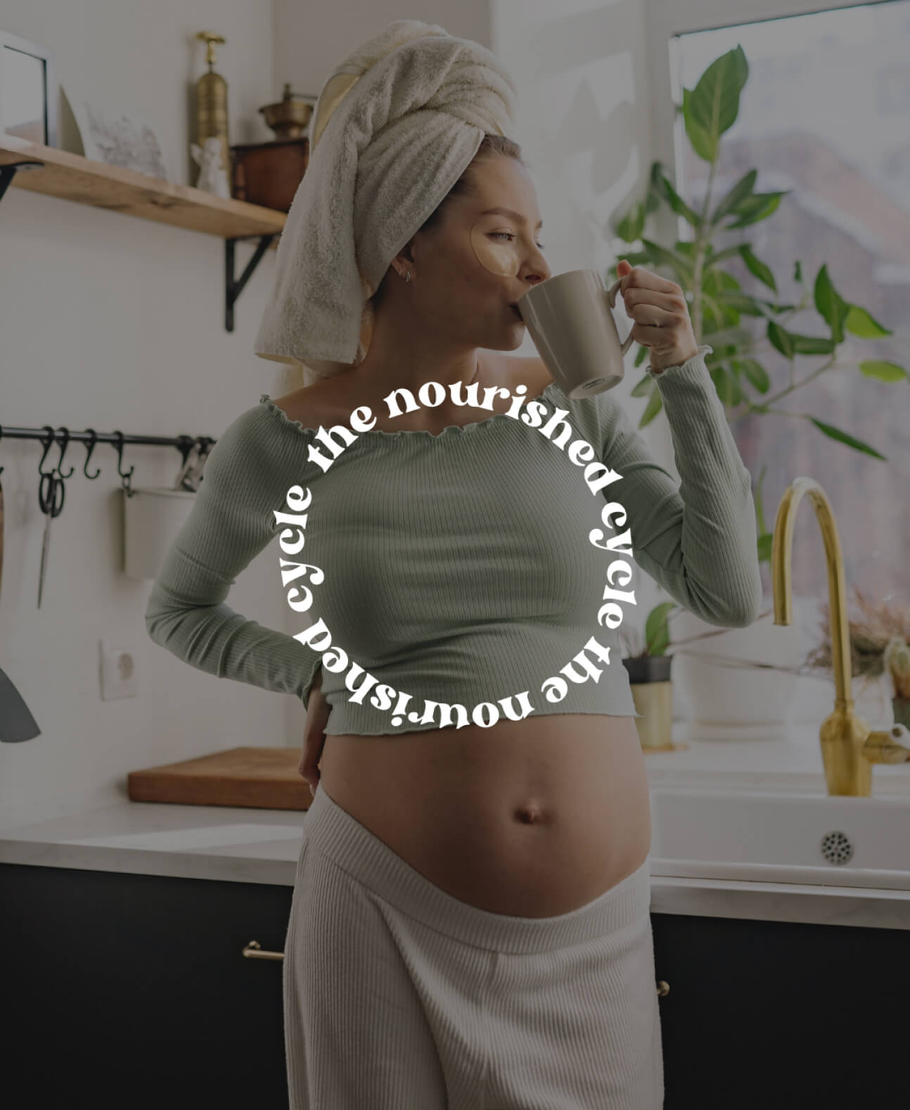 The nourished cycle – logo format – on image The nourished cycle - logo format - on image