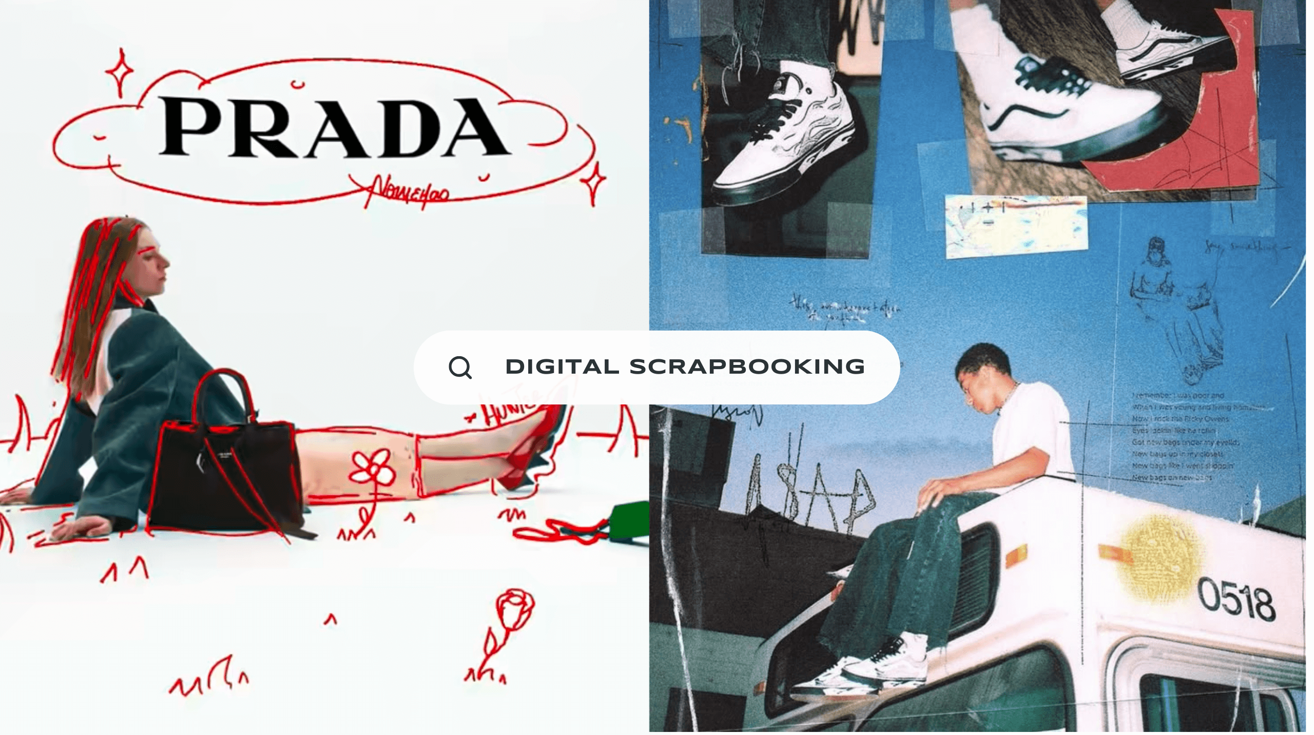 Digital scrapbooking Prada and Nike embrace digital scrapbooking in their campaigns