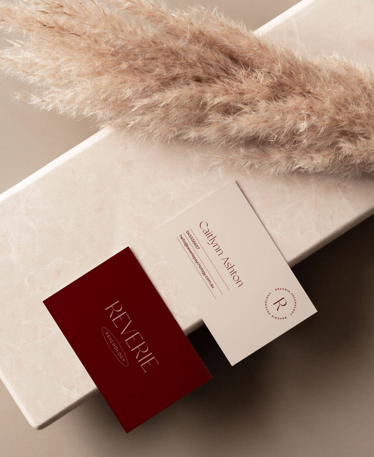 Reverie Case Study Business Cards