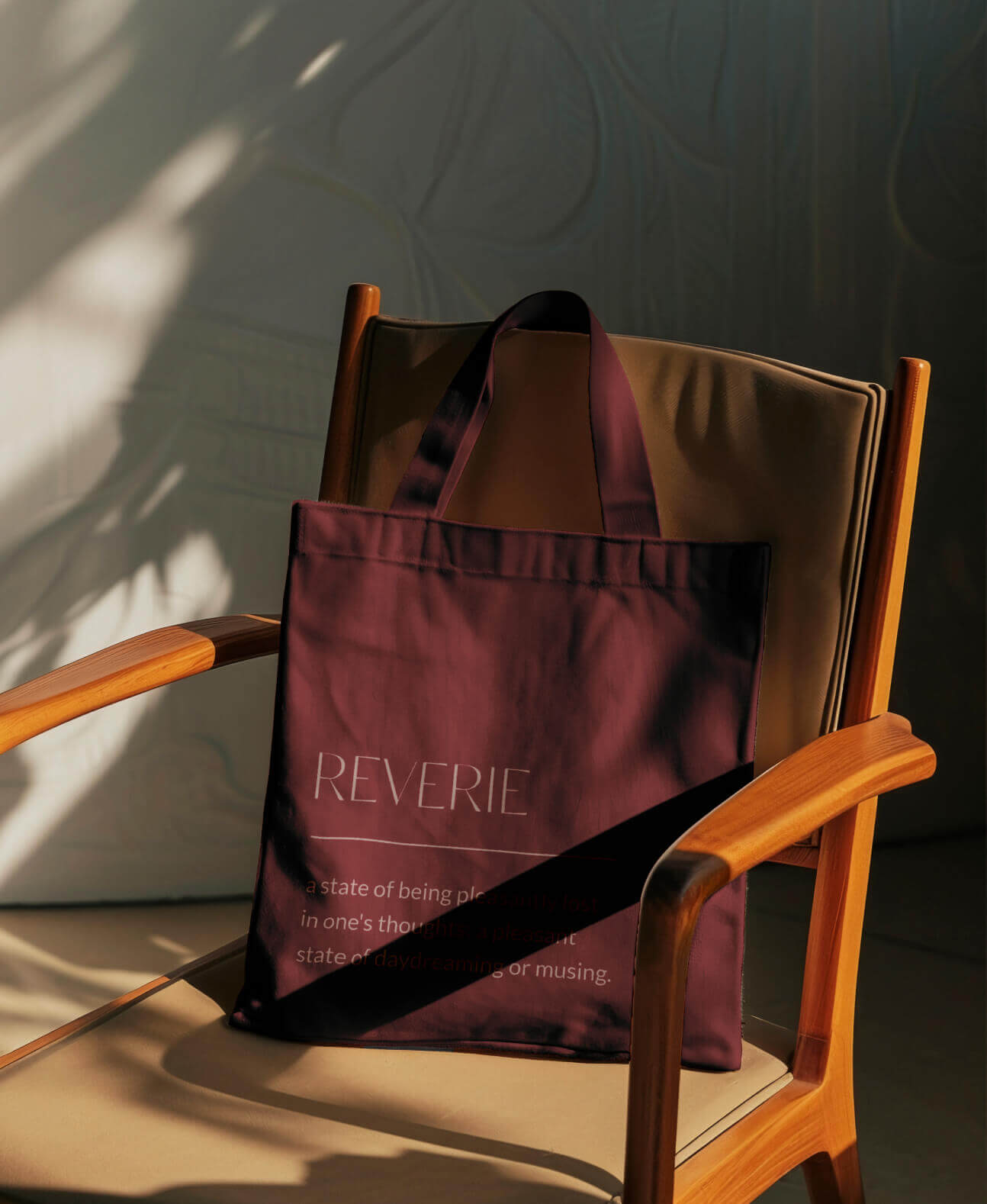 Reverie Case Study Tote Bag branding and marketing material for a skin clinic