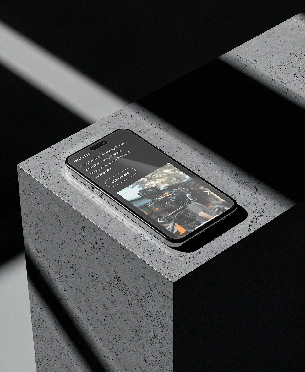 A guy on the move-website-mobile-mockup