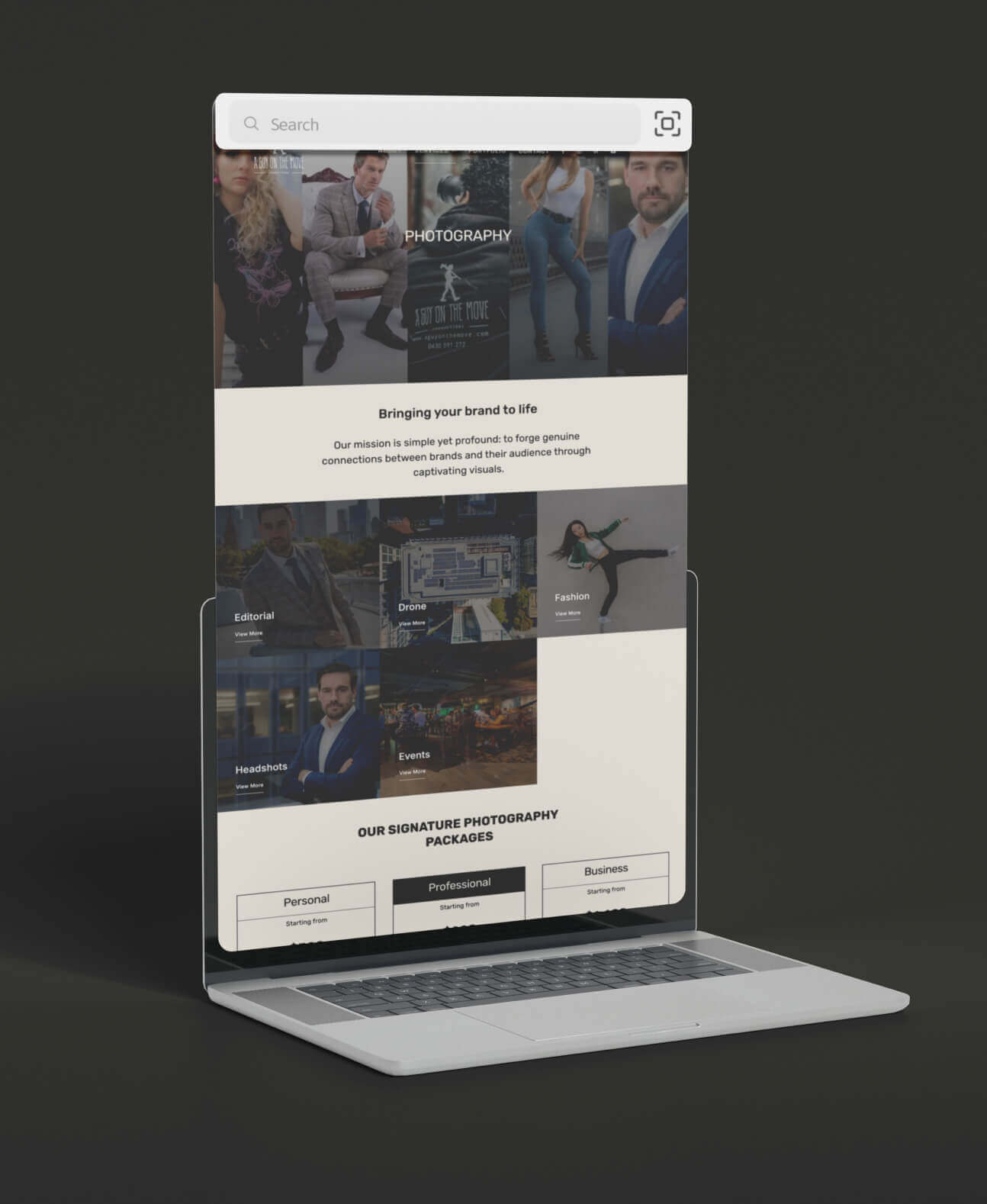 A guy on the move-website-mockup-2