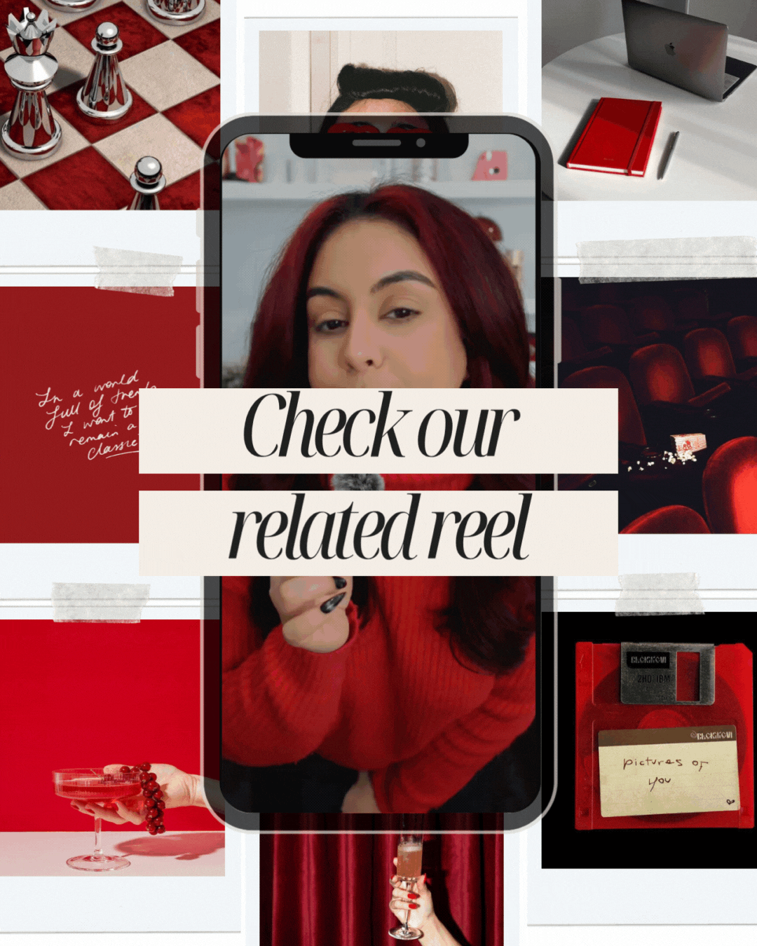 Colour series red reel highlight link