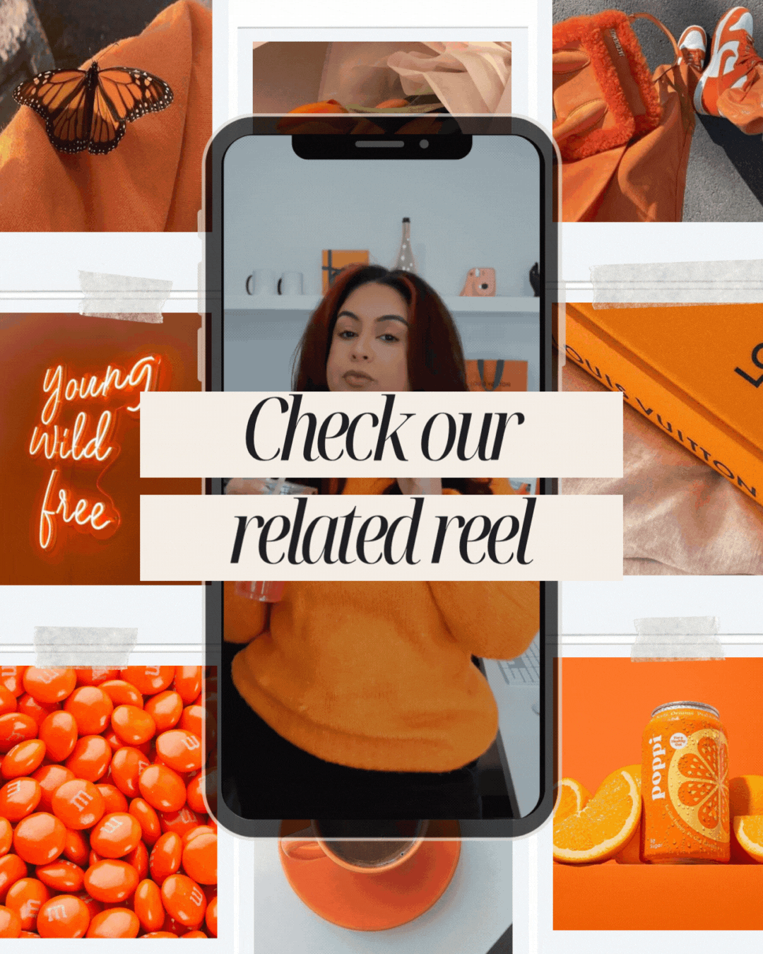 Colour series orange reel link highlight