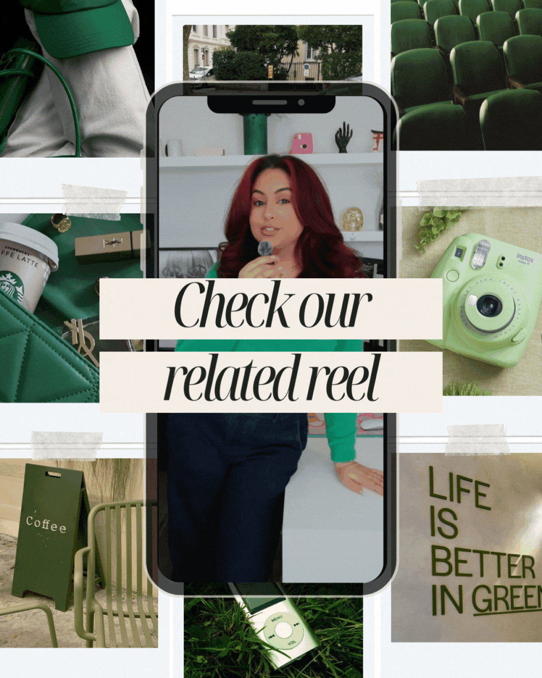 Colour series green reel highlight link